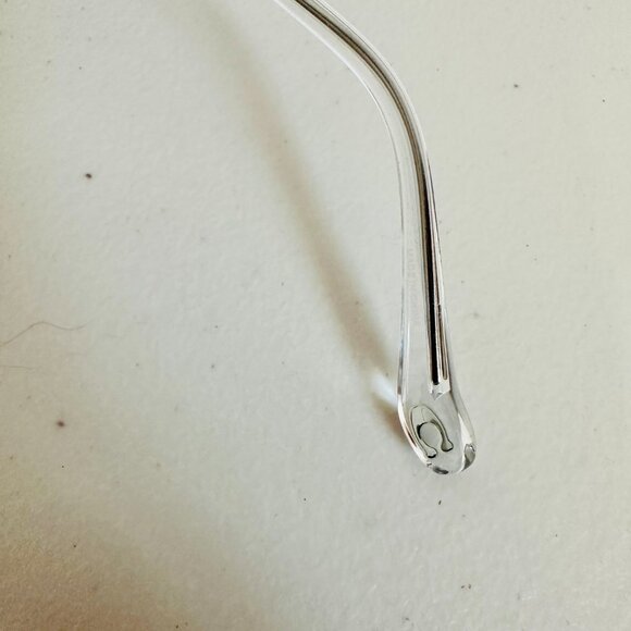 NEW COACH SHINY SILVER YELLOW CLEA GRADIENT LENS SUNGLASSES HC 7165 D 60MM - Picture 10 of 13